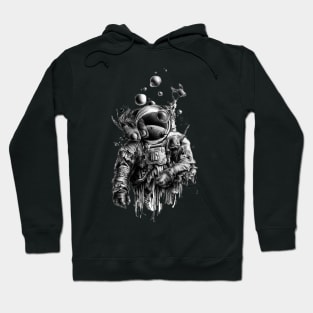 Undead astronaut floating in space Hoodie